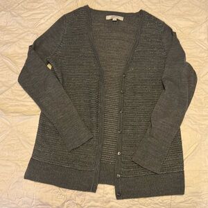 LOFT Grey Cardigan